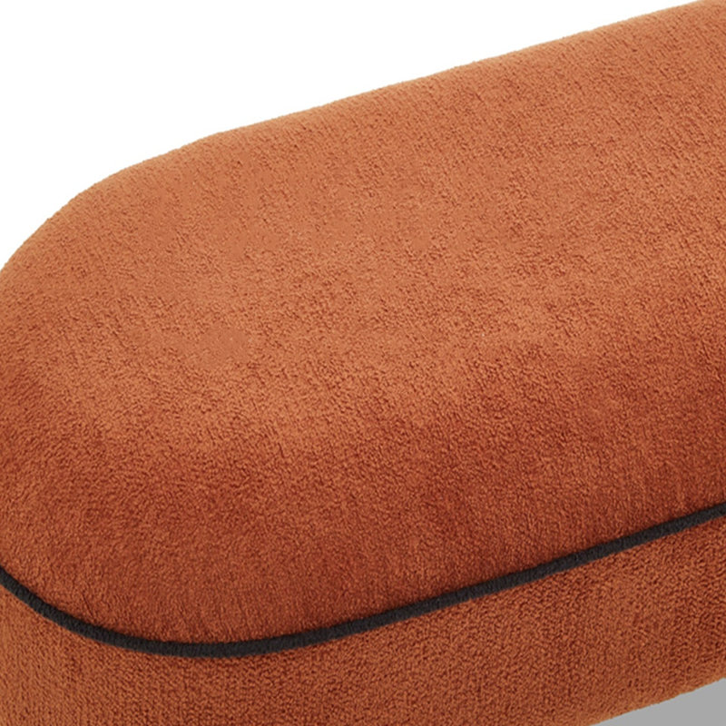 Banc en bois massif de velours, H 17,32 po x l 47,24 po x P 18,5 po