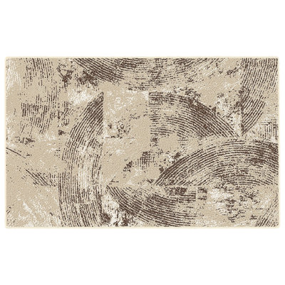 Vintage Textured Area Rug - Soft Floor Carpet with Canvas Backing, Non-Slip Living Room Bedroom Rug