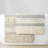 Woven Texture Stripe Bath Rug Natural 22X58"