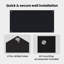 Dosseret de cuisine 2 pièces 39,37 po x 19,69 po Vidaxl noir-120555776