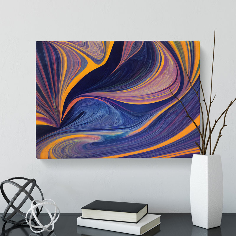 Modern Marbling Art Vol.1 Abstract - Wrapped Canvas, 35cm H x 50cm W x 3cm D
