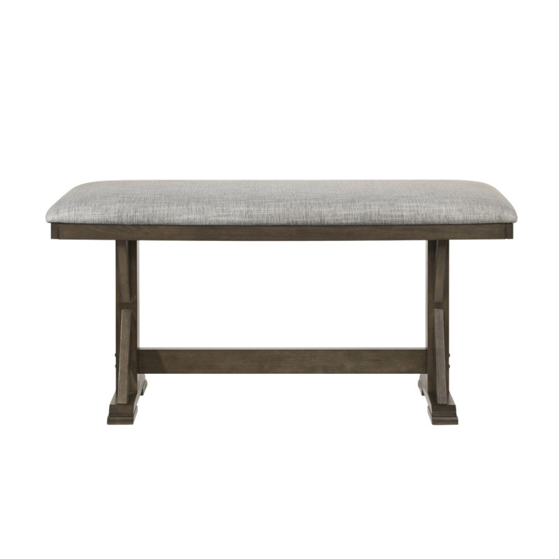Banc de salle à manger rembourré de hauteur comptoir 1 pièce Rustic, H 24,6 po x l 48 po x P 16 po