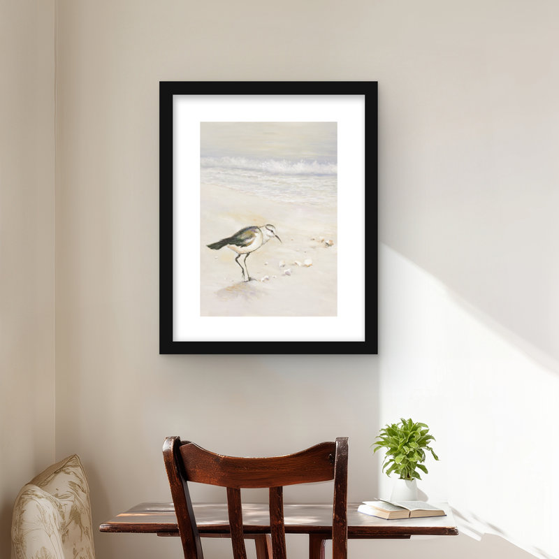 Imprimé Semipalmated Sandpiper Beach | Cadre encadré