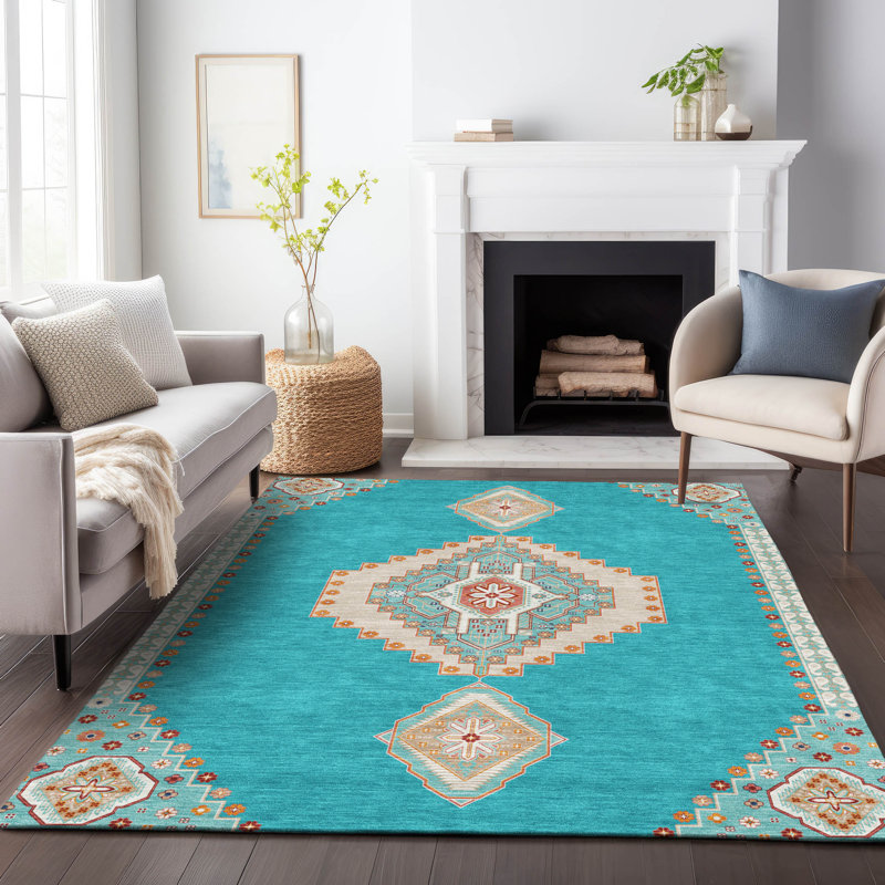 Machine Washable Indoor/Outdoor Chayden ACN1014 Rug, Rectangle 8' x 10'