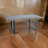 Saemi 63 Inch Outdoor Rectangular Dining Table, Adjustable Height, Wicker 