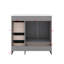 Meuble-lavabo 36 po avec lavabo en céramique et unité de rangement à tiroirs-226664738