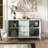 47.2" Sideboard With 3 Adjustable Shelves, 3 Drawers-1675166667