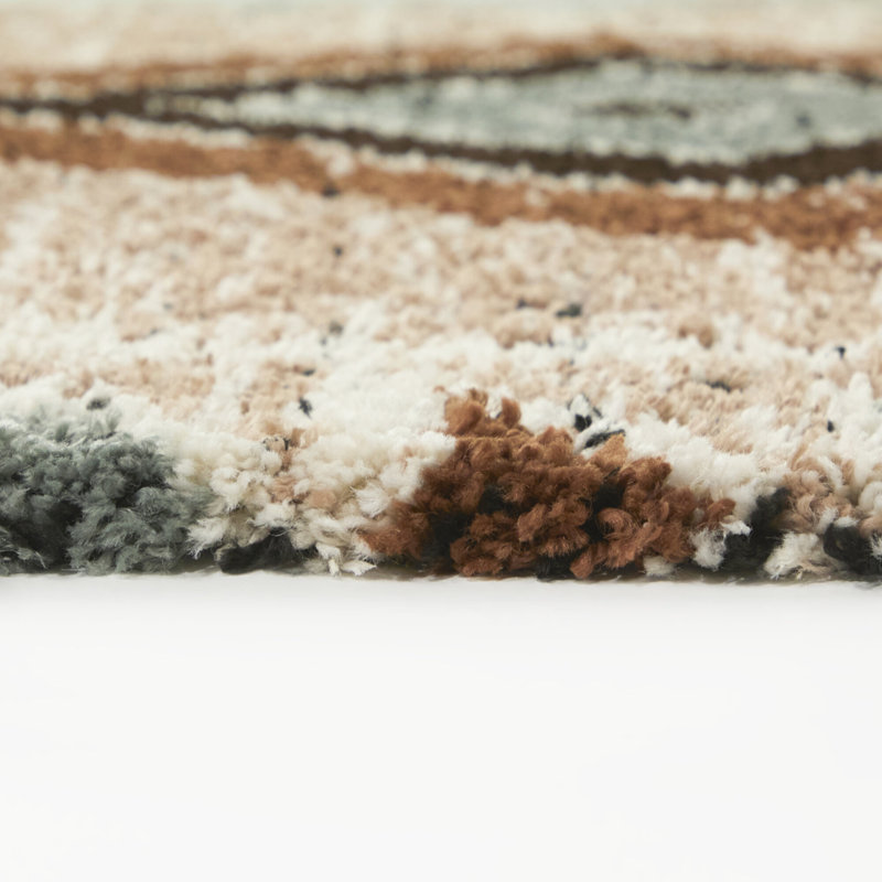 Alamanni Rust Southwestern Boho Area Rug, Rectangle 7'10" x 10'