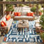 Tapis d'intérieur / extérieur à motif géométrique moderne Mapa-506228470