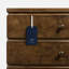 Table de chevet 3 tiroirs Burl Oak-122481404