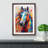 Horse Expressionism - Single Picture Frame Print on Wood
