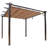 Outsunny Pergola with Retractable Shade Canopy, Aluminum-98228985-89289966