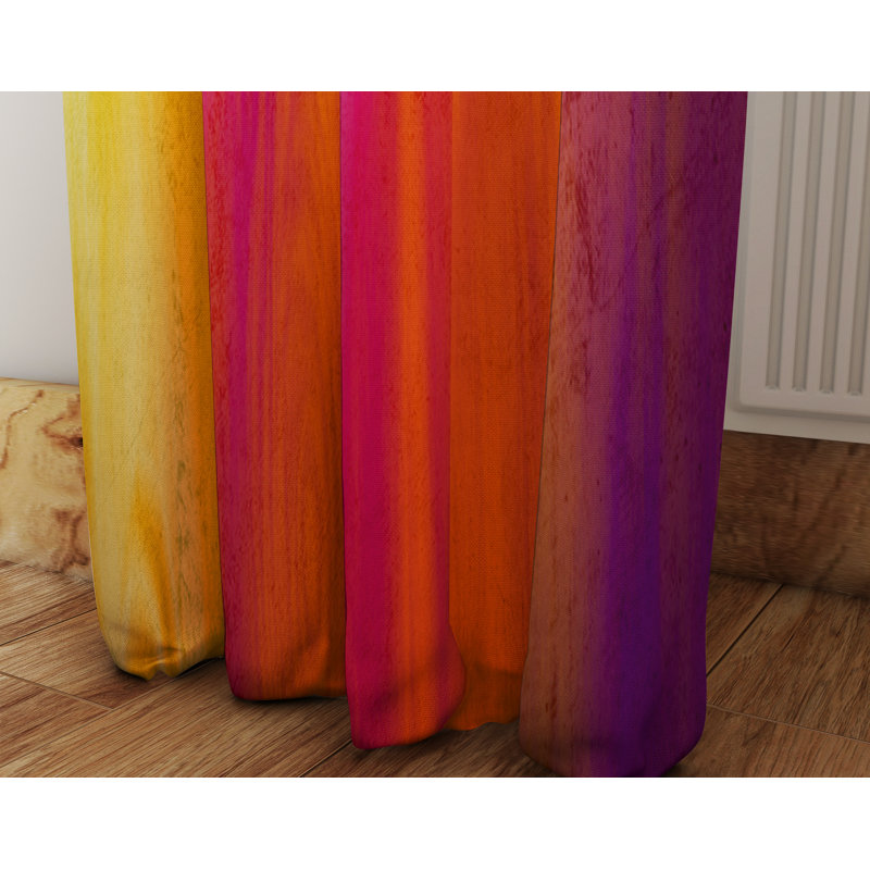 Polyester Semi Sheer Curtain Panel Pair, 40" W x 82" L