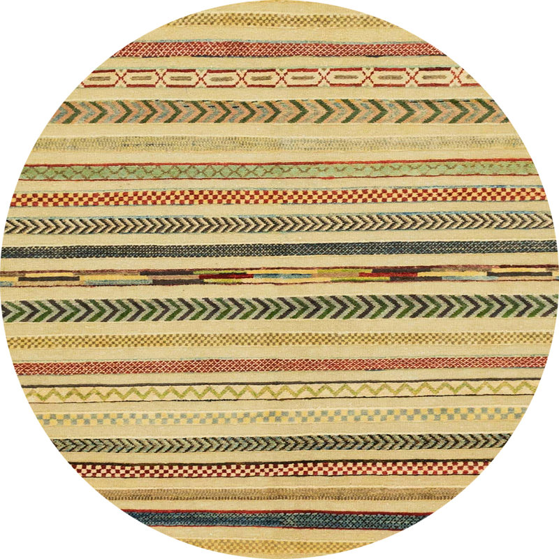Tapis abstrait moderne 2258ABS2274, Rond 6 pi