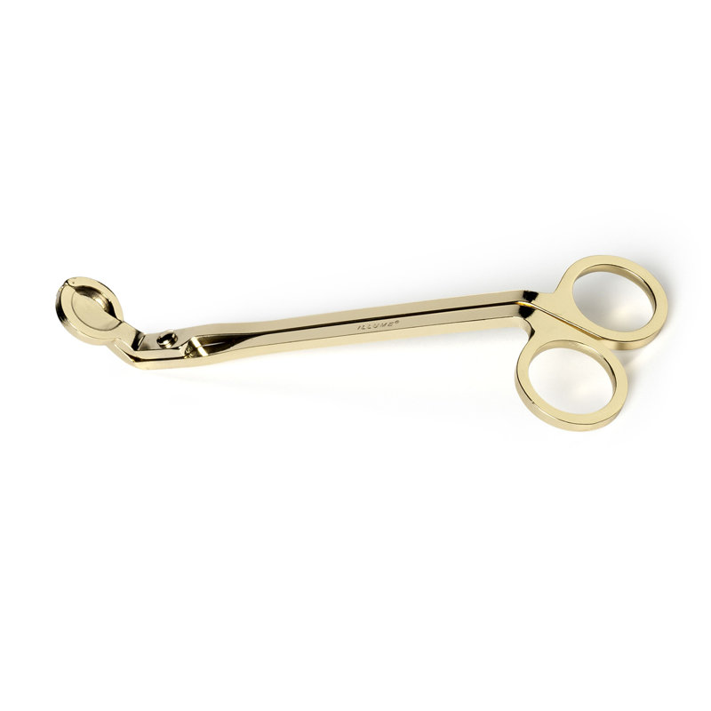 Elegant Gold Metal Candle Wick Trimmer
