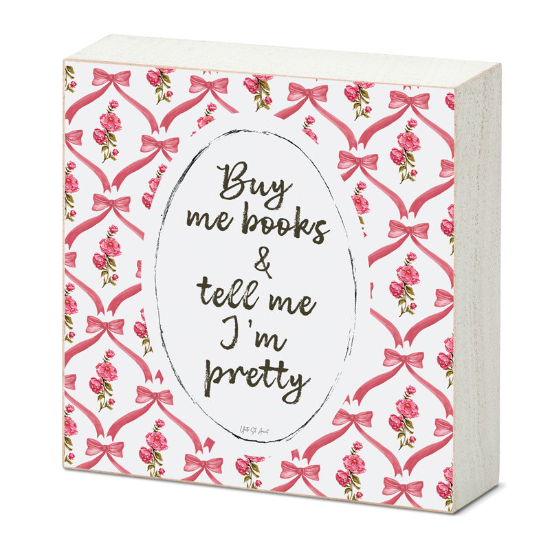 Plaque en bois massif «Buy Me»