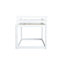 Lit mezzanine simple en bois et caoutchouc blanc massif. Solide et stable. Maximisez la capacité de rangement de votre chambre à coucher. Assemblage sans effort. Extra dans la chambre à coucher. Installation simple-1593115878