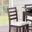 Ensemble de salle à manger à hauteur de comptoir de style contemporain avec table de rangement et chaises hautes 4X-2052794539