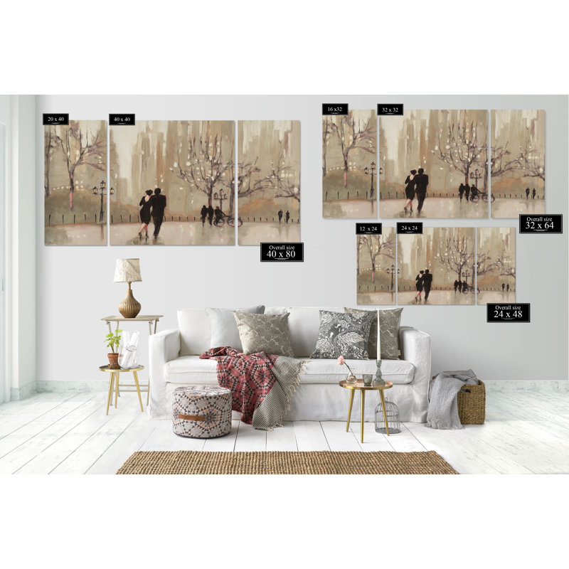 A Premium, reproduction d’art sur toile 3 pièces, H 24 po x l 48 po x P 1,5 po