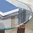 23.5" Round Glass Coffee Table with Cherry Wood Base for Living Room & Office-2008233007