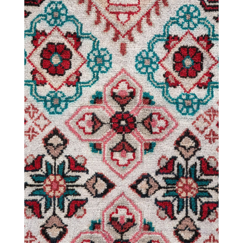 Fine Vibrance One-of-a-Kind 3' 2" x 5' 5" Hand Knotted Area Rug