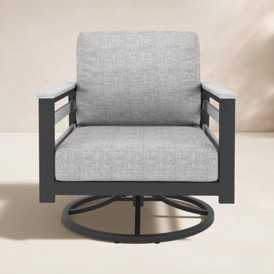 Townsend Sunbrella® Metal Swivel Patio Rocking Chair