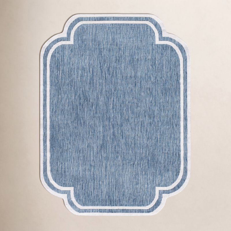 Tapis tissé à la machine Scarlet Skiles, 2 pi 7 po x 7 pi 3 po