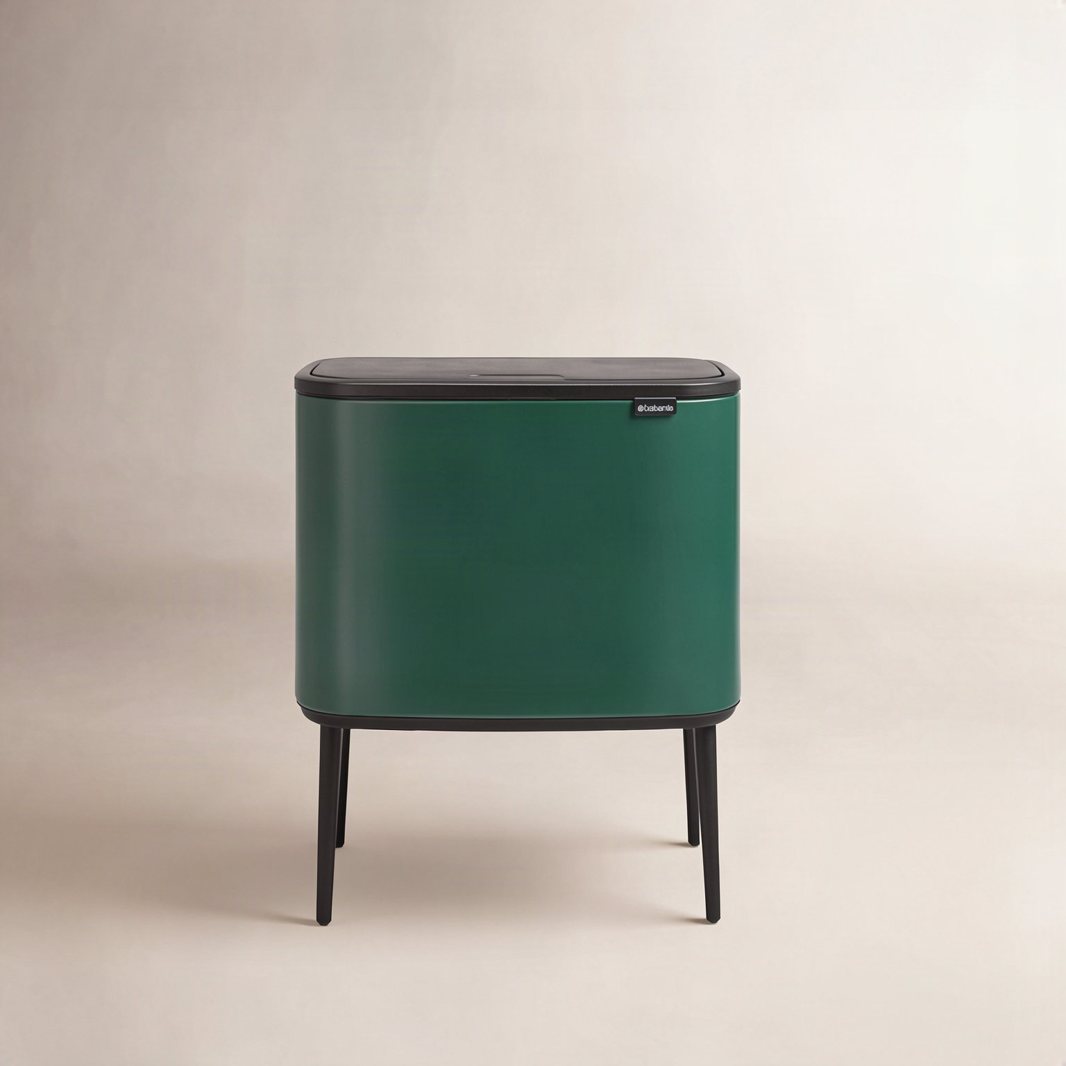 Brabantia Bo Touch Top 9gal Recycling Can, Pine Green
