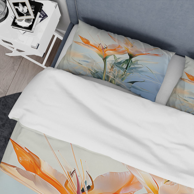 Ensemble de housse de couette Birds Of Paradise Tropical Flowers II - Birds Of Paradise