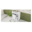30-Inch White Bathroom Vanity with Ceramic Sink Top, Solid Wood and MDF Construction