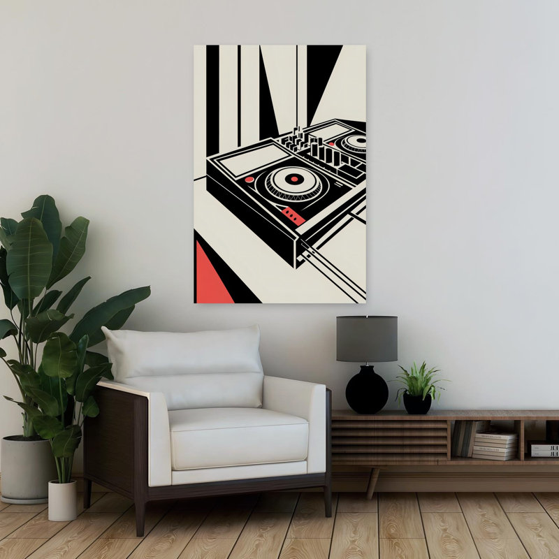 Art mural abstrait géométrique dynamique, H 36 po x l 24 po