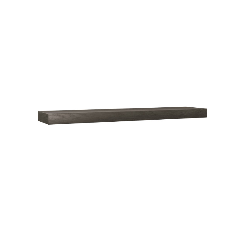 Rift White Oak Floating Shelf, Gray Wood