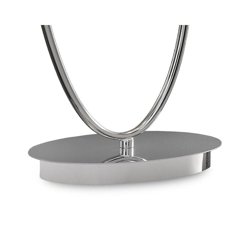 Downridge Metal Table Lamp, Polished Chrome