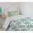 Ambesonne Winter Bedspread Set  Mandala Style  Teal Cream-105435564