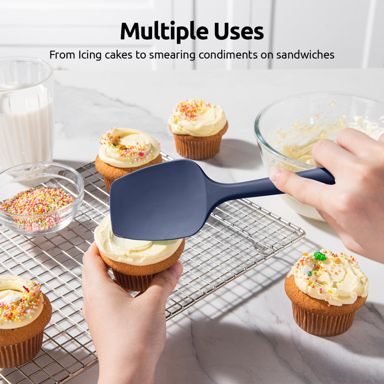 U-Taste 600F High Heat Resistant 14in Extra Large Silicone Spatula, BPA-Free Kitchen Cooking Baking Mixing One Piece Seamless Flexible Rubber Bowl
