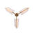 Mingle 3-Light Chandelier - Satin Brass