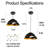 Single Head Dimmable Metal Black Pendant Light