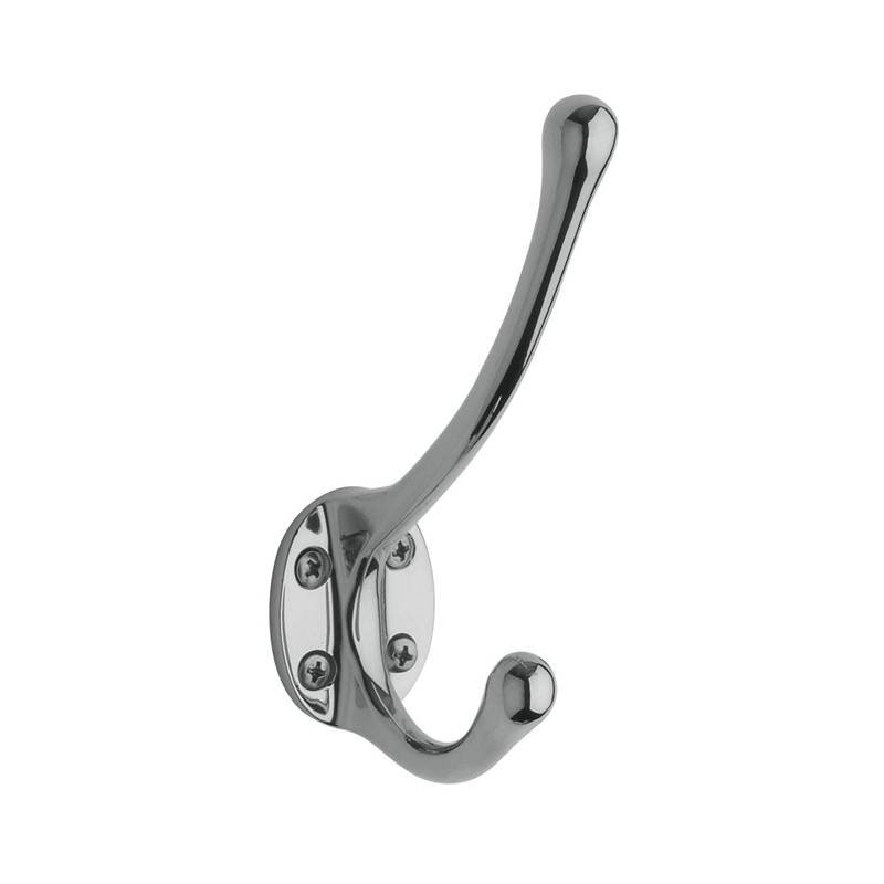 Costume Wall Hook, Bright Chrome