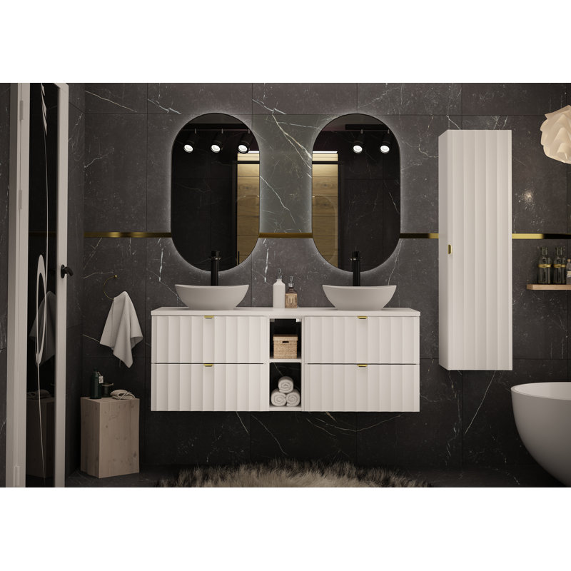 Adne Bathroom Storage Furniture Set, Grey