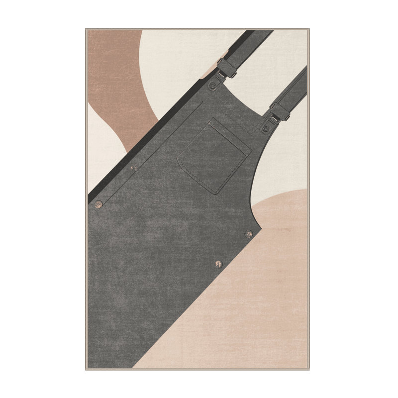 Tapis noir lavable à la machine Honn, 4 x 2