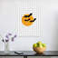 Halloween Bats Plaid Abstract Contemporary Bat Autumn Landscape Wall Art Print by Jolly And Dash - Print-490943326