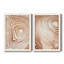 «Wood Grain Suminagashi I», ensemble de 2 impressions encadrées-697998598-697998597