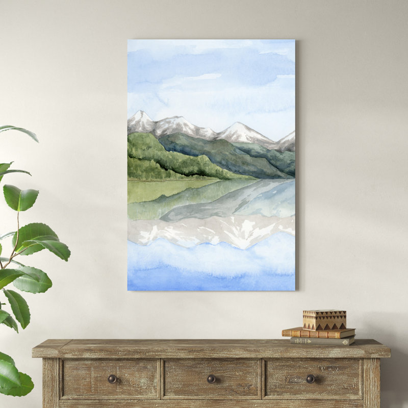 " Mirror Lake I " Acrylic Painting, 48" H x 32" W