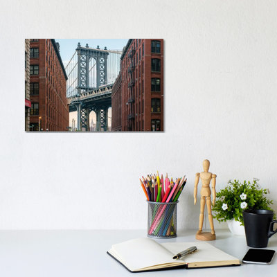 " Manhattan Bridge Seen From Dumbo In Brooklyn, New York City " by Jan Becke
