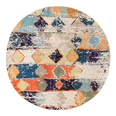 Washable Abstract Indoor Rug
