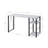 Vadna Antique White & Black Finish Writing Desk-53219669
