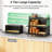 Kitchen Countertop Bread Storage Container With Bamboo Cutting Board, Adjustable Vent Hole Dials, Black