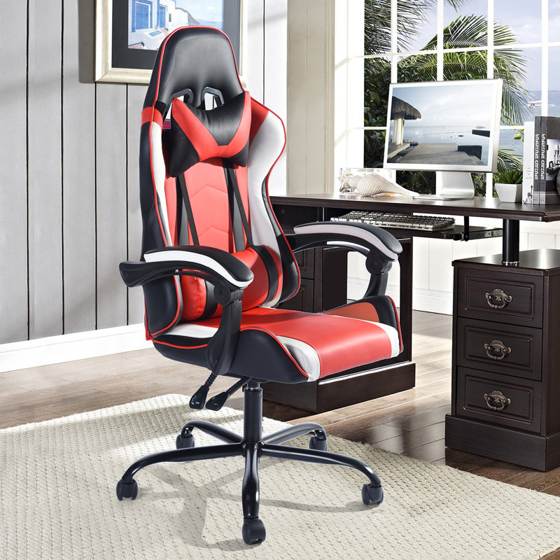 Inbox Zero Mccarthy Faux Leather PC & Racing Game Chair