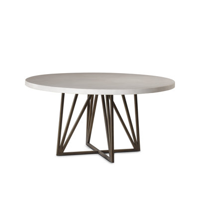 Biella Round Metal Base Dining Table