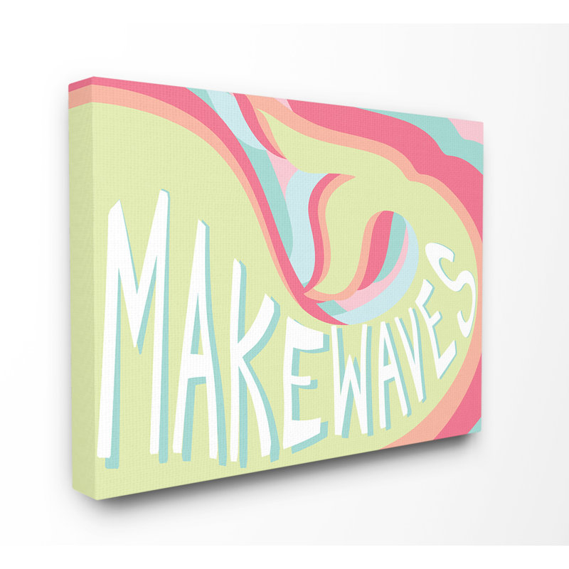 Alberta Make Waves Groovy Mermaid Canvas Art, Canvas, 40" H x 30" W x 1.5" D